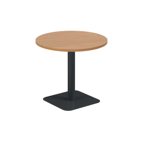 Jemini Origin Round Coffee Table 800mm x 725mm Nova Oak Black 894120 F