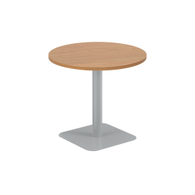 Jemini Origin Round Coffee Table 800mm x 725mm Nova Oak Silver 894112 F