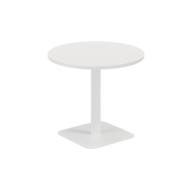 Jemini Origin Round Coffee Table 800mm x 725mm White White 894101 F