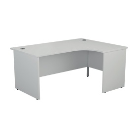 Jemini Radial Right Hand Panel End Desk 1600mm x 1200mm x 730mm White 574429 F