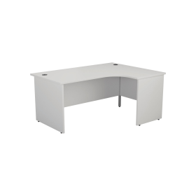 Jemini Radial Right Hand Panel End Desk 1800mm x 1200mm x 730mm White 574441 F