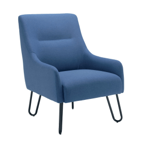 Jemini Reception Armchair Hairpin Leg Navy 542528 F