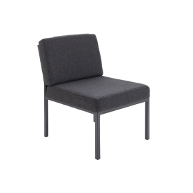 Jemini Reception Chair 520mm x 670mm x 800mm Charcoal 128052 F