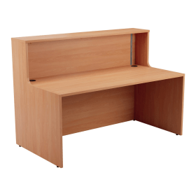 Jemini Reception Unit 1400x800x740mm Beech KF816265 577715 F