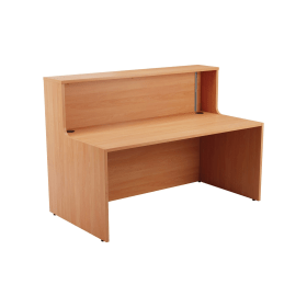 Jemini Reception Unit 1600x800x740mm Beech KF816302 577725 F