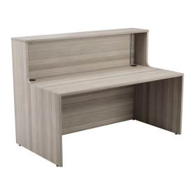 Jemini Reception Unit 1600x800x740mm Grey Oak KF818299 577730 F