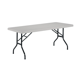 Jemini Rectangular Folding Table 1210mm x 600mm x 740mm White 520547 F