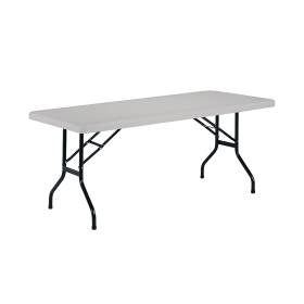 Jemini Rectangular Folding Table 1510mm x 760mm x 740mm White 520546 F