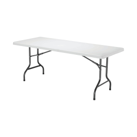 Jemini Rectangular Folding Table 1830mm x 760mm x 750mm White 520545 F