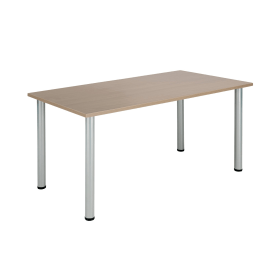 Jemini Rectangular Meeting Table 1200x800x730mm Grey Oak KF840195 533994 F