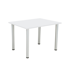Jemini Rectangular Meeting Table 1200x800x730mm White 533984 F