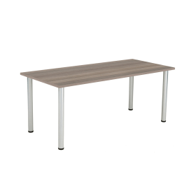 Jemini Rectangular Meeting Table 1800mm x 800mm x 730mm Grey Oak 533996 F