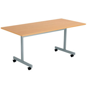 Jemini Rectangular Mobile Tilt Table 1600mm x 800mm x 720mm Beech 808332 F