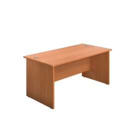 Jemini Rectangular Panel End Desk 1600mm x 800mm x 730mm Beech 574408 F