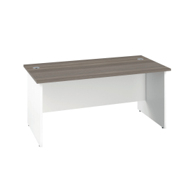 Jemini Rectangular Panel End Desk 1600mm x 800mm x 730mm Grey Oak 577292 F
