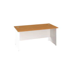 Jemini Rectangular Panel End Desk 1600mm x 800mm x 730mm Nova Oak 577814 F