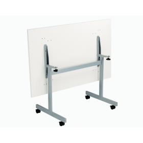 Jemini Rectangular Tilt Table 1200mm x 700mm x 720mm White Silver 577438 F