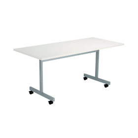 Jemini Rectangular Tilt Table 1600mm x 700mm x 720mm White Silver 577508 F