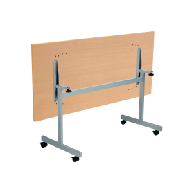 Jemini Rectangular Tilt Table 1600mm x 800mm x 720mm Beech Silver 577510 F