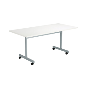 Jemini Rectangular Tilt Table 1600mm x 800mm x 730mm White Silver 816170 F