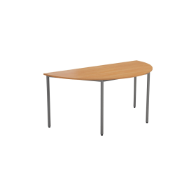 Jemini Semi Circular Multipurpose Table 1600mm x 800mm x 730mm Beech 520674 F
