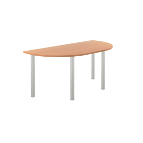 Jemini Semi Circular Multipurpose Table 1600mm x 800mm x 730mm Beech 764934 F