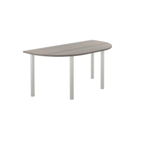 Jemini Semi Circular Multipurpose Table 1600mm x 800mm x 730mm Grey Oak 764936 F