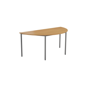 Jemini Semi Circular Multipurpose Table 1600mm x 800mm x 730mm Nova Oak 520679 F