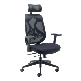 Jemini Stealth Operator Chair with Height Adjustable Arms Black 776521 F