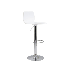 Jemini Stork High Stool 450mm x 410mm x 830 1040mm White 519905 F