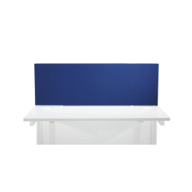 Jemini Straight Desk Mounted Screen 1200mm x 25mm x 400mm Blue 533253 F