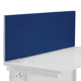 Jemini Straight Desk Mounted Screen 1400mm x 25mm x 400mm Blue 542333 F