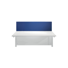Jemini Straight Desk Mounted Screen 1600mm x 25mm x 400mm Blue 533254 F