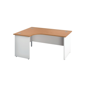 Jemini Switch Radial Left Hand Desk 1600mm x 1200mm x 730mm Nova Oak 577820 F