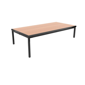 Jemini Table Multipurpose Classroom Table 1200mm x 600mm x 460mm Beech Black KF882414 F