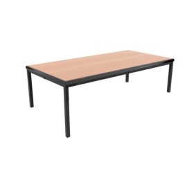 Jemini Table Multipurpose Classroom Table 1200mm x 600mm x 530mm Beech Black KF882416 F