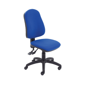 Jemini Teme Deluxe High Back Operator Chair 640mm x 640mm x 985 1175mm Blue 411692 F