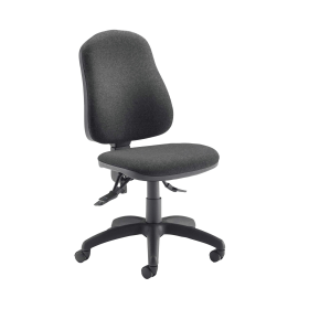 Jemini Teme Deluxe High Back Operator Chair 640mm x 640mm x 985 1175mm Charcoal 411691 F