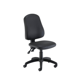 Jemini Teme High Back Operator Chair 640mm x 640mm x 985 1175mm Polyurethane Black 542282 F