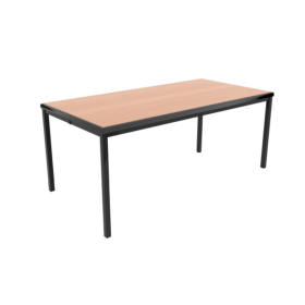 Jemini Titan Multipurpose Classroom Table 1200mm x 600mm x 590mm Beech Black KF882418 F