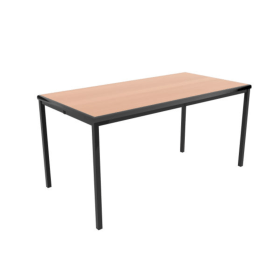 Jemini Titan Multipurpose Classroom Table 1200mm x 600mm x 640mm Beech Black KF882420 F
