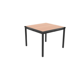 Jemini Titan Multipurpose Classroom Table 600mm x 600mm x 530mm Beech Black KF882428 F