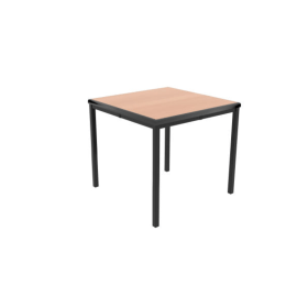 Jemini Titan Multipurpose Classroom Table 600mm x 600mm x 590mm Beech Black KF882430 F