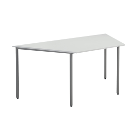 Jemini Trapezoidal Multipurpose Table 1600mm x 800mm x 730mm White 533275 F