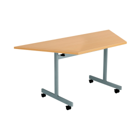 Jemini Trapezoidal Tilt Table 1600mm x 800mm x 720mm Beech Silver 542450 F