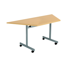 Jemini Trapezoidal Tilt Table 1600mm x 800mm x 720mm Nova Oak Silver 542454 F