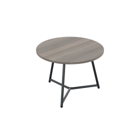 Jemini Trinity Low Table 600mm x 600mm x 435mm Grey Oak Black 795776 F