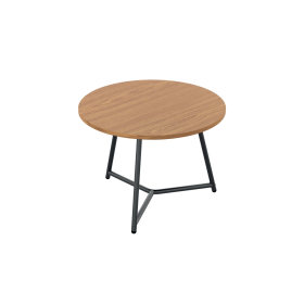 Jemini Trinity Low Table 600mm x 600mm x 435mm Nova Oak Black 795778 F