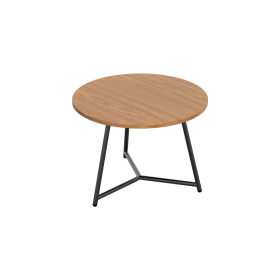 Jemini Trinity Low Table 800mm x 800mm x 435mm Nova Oak Black 795799 F