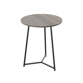 Jemini Trinity Mid Table 600mm x 600mm x 735mm Grey Oak Black 795783 F